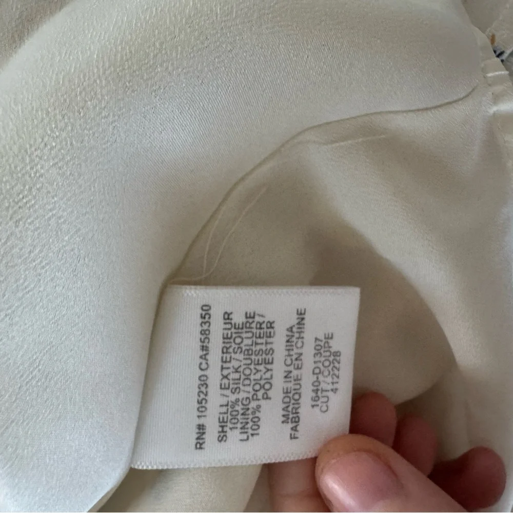 Joie Hudette 100% Silk Bug Print Sundress – Cream, Size m - Picture 5 of 6